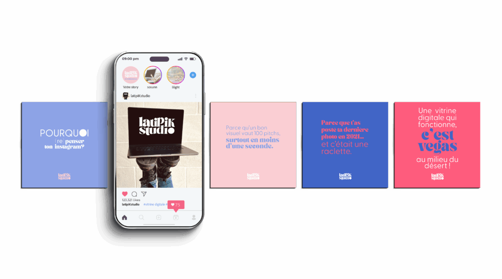 latipik studio mock up instagram